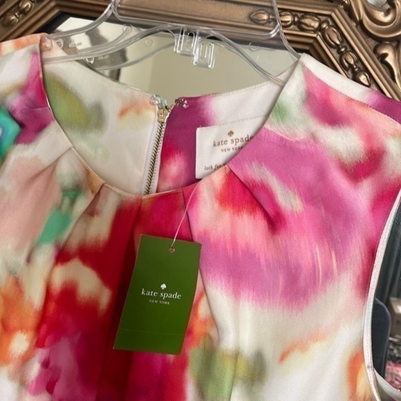 NWT Kate Spade WATERCOLOR Bowden Dress SIZE 6 $398 new with tags NWT - Picture 3 of 16